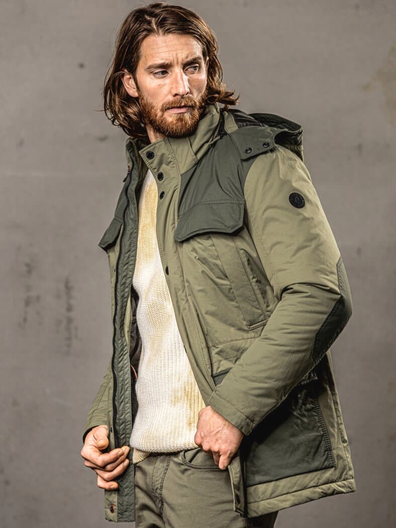 Stereo-Parka moos/oliv