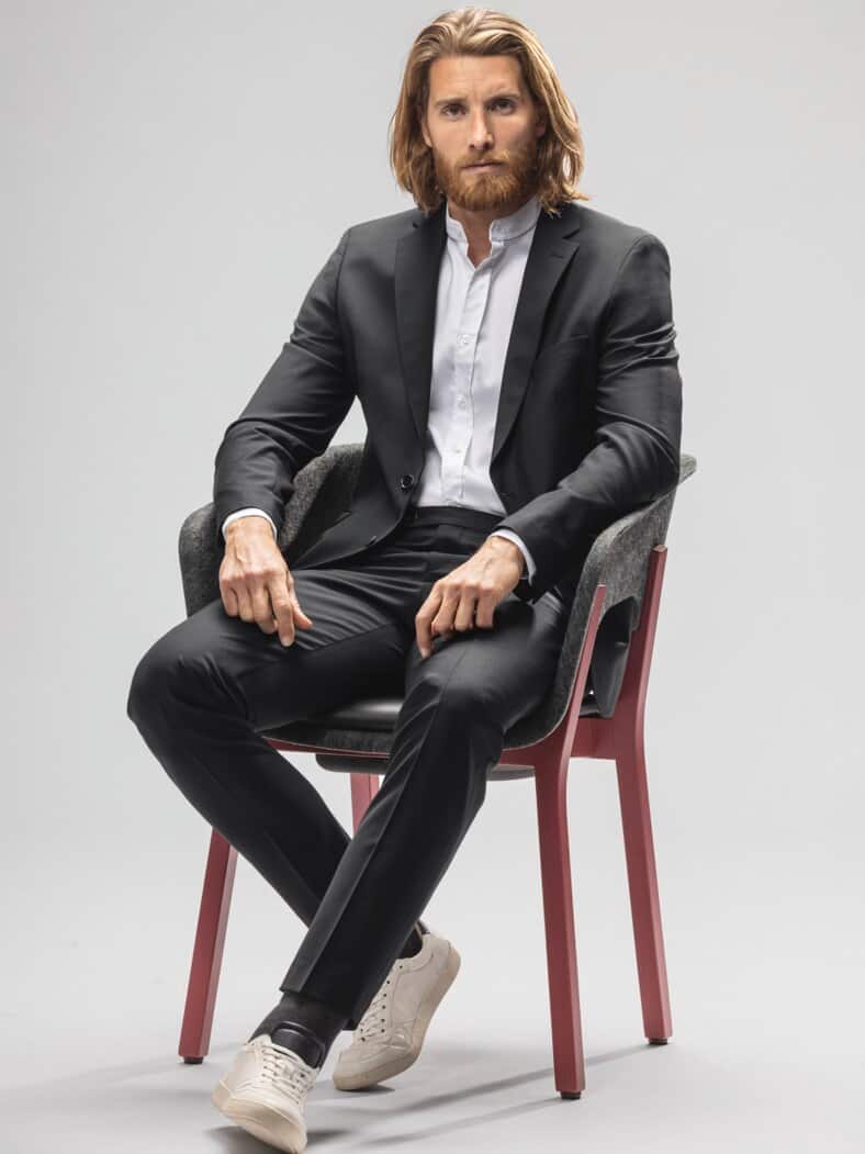 Power Move-Anzughose nachtschwarz