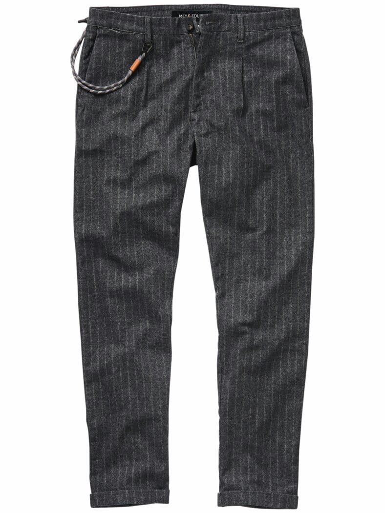 Brot & Spiele-Hose Kreidestreifen grau