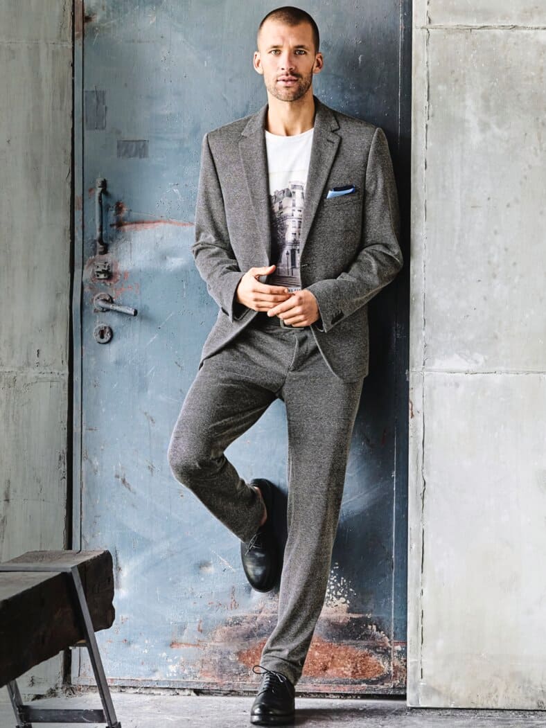 Ernst-Mey-Sommeranzughose salz/pfeffer