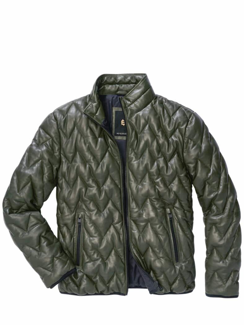 Novum-Stepplederjacke thymian