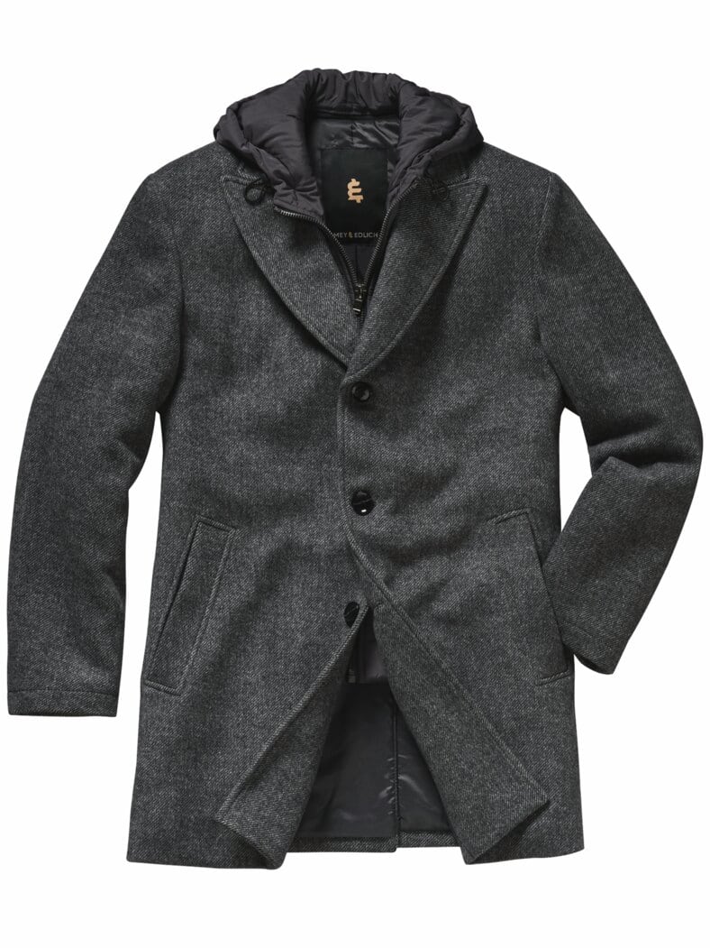 Chesterfield Plusminus-Mantel anthrazit