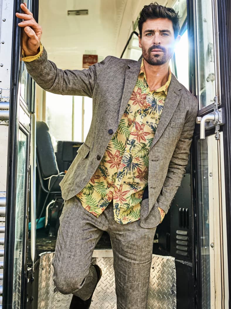 Ibiza-Anzugsakko walnuss