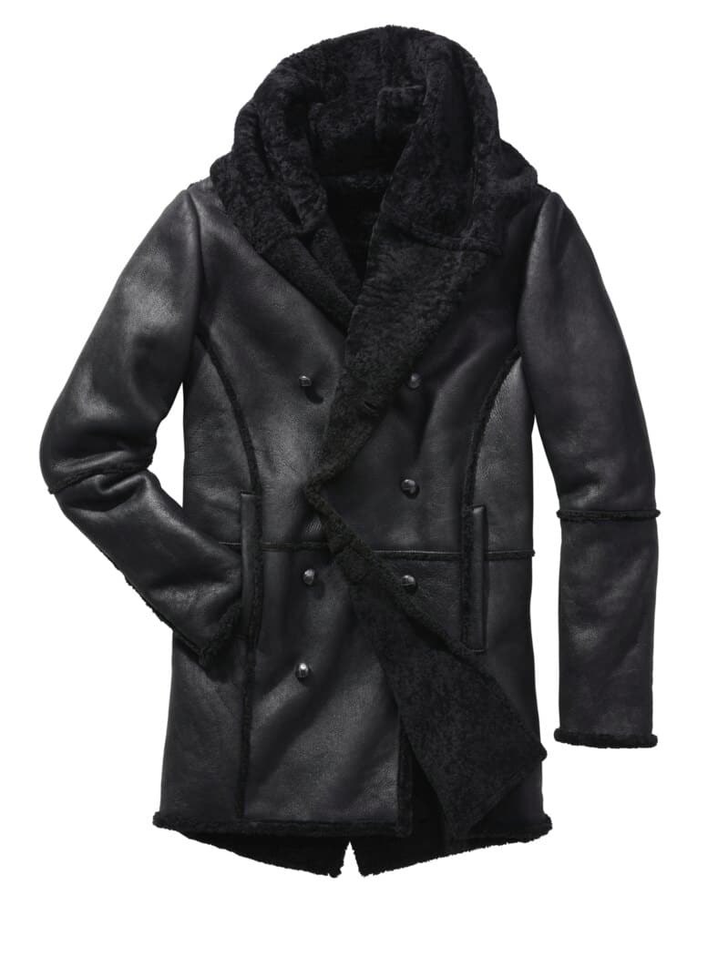 Lammfellmantel Zugspitze schwarz