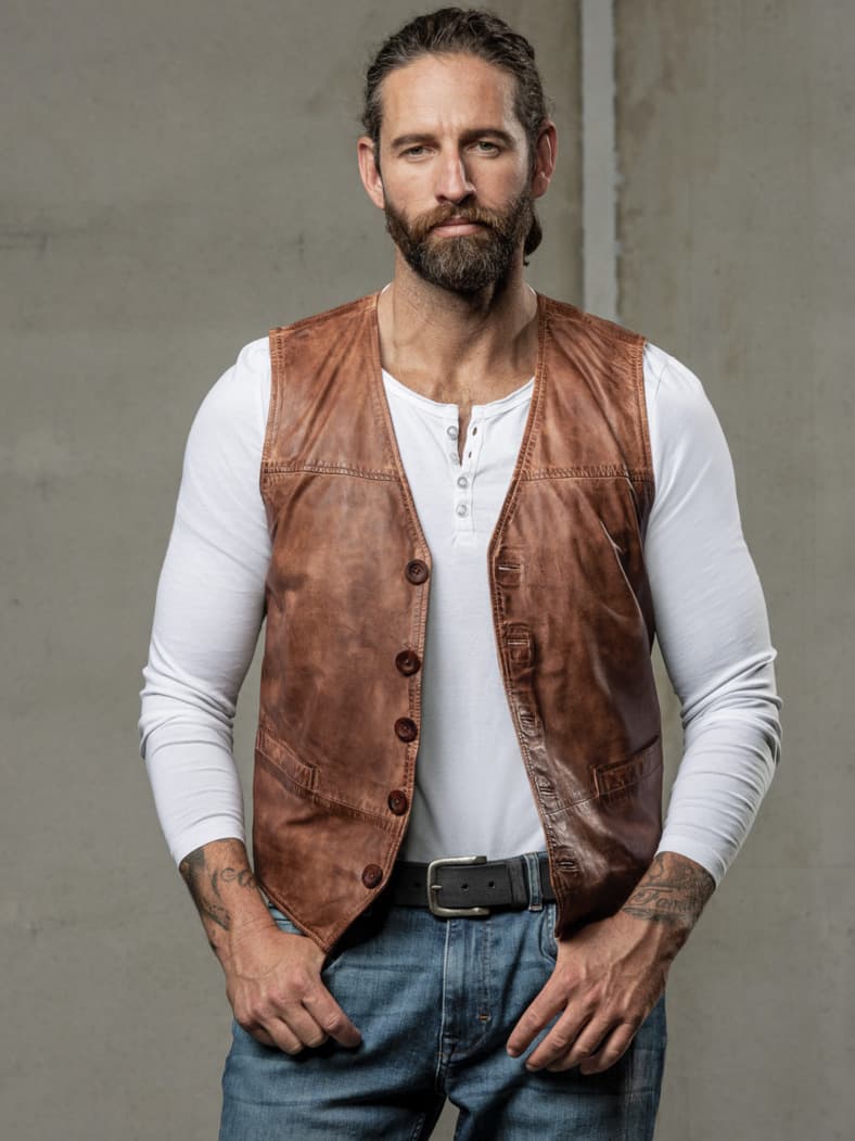 City-Slicker-Weste bourbon