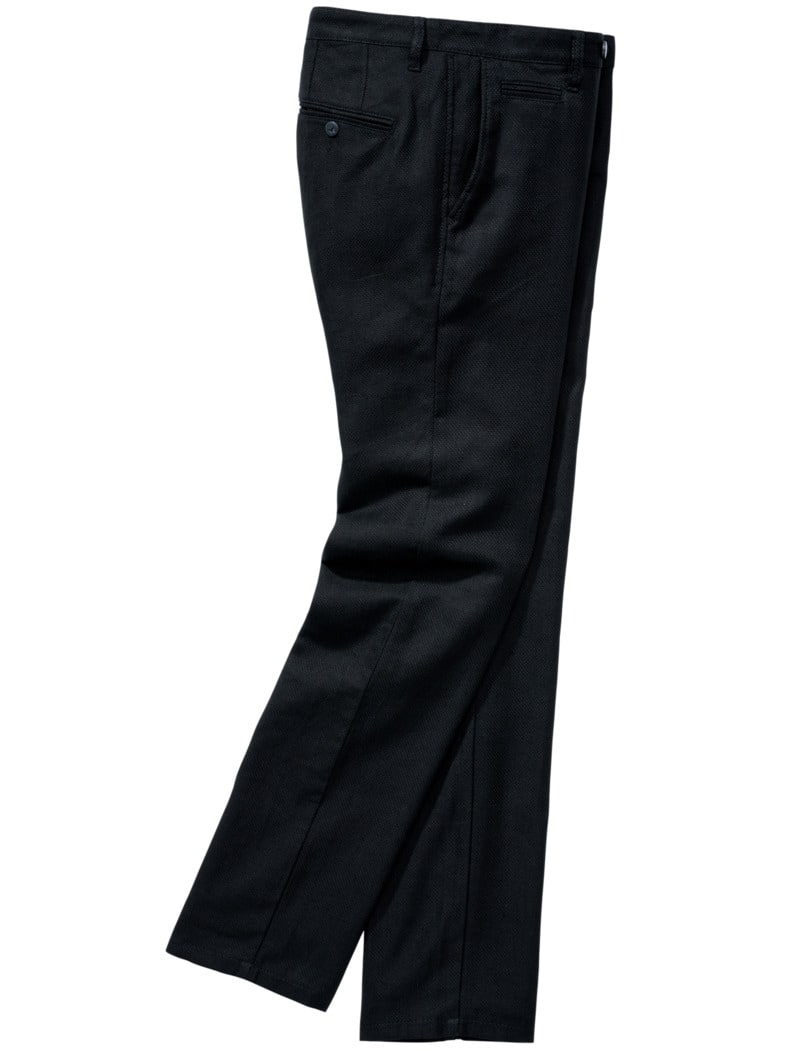 Leinenanzughose pianoschwarz