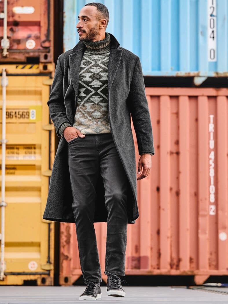 Maximal-Mantel anthrazit