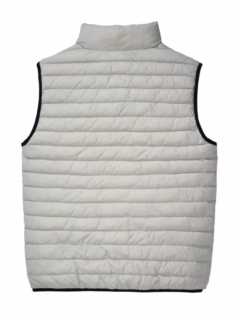 Klare-Kante-Weste wolkengrau