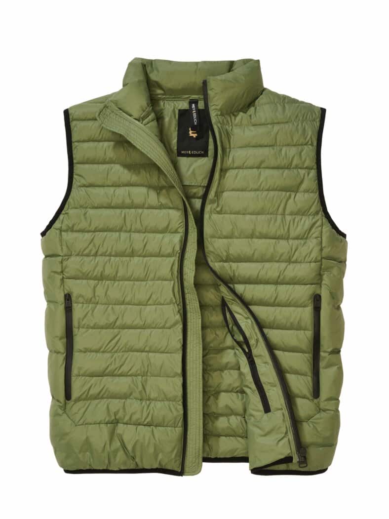 Klare-Kante-Weste olive