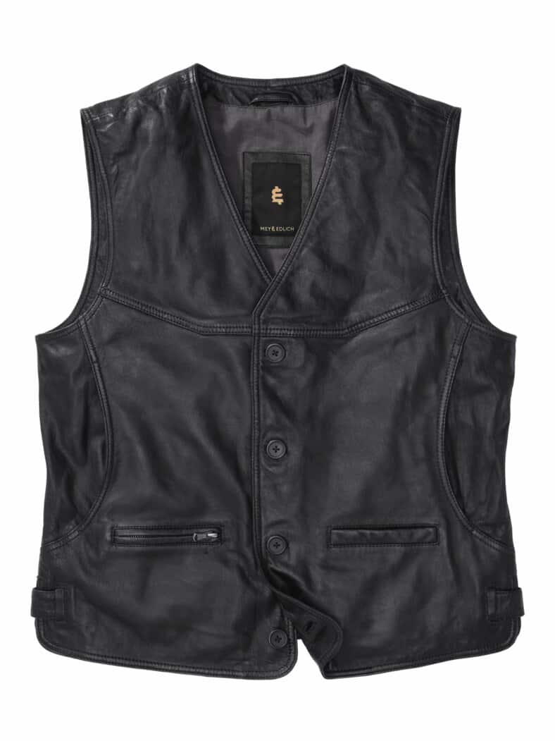 Urgestein von Lederweste schieferbraun