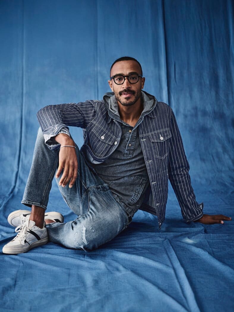 Streifzüge-Jeansjacke indigo