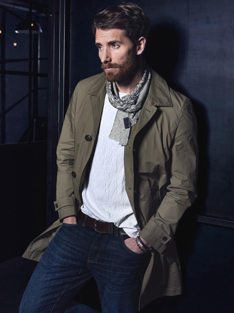 390-Gramm-Mantel salbei