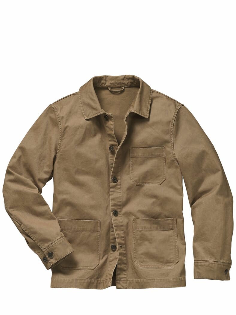 Werkbank-Hemdjacke tabakblatt