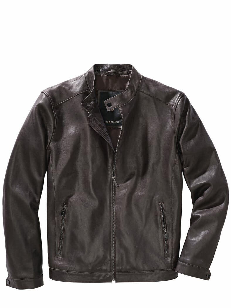 Minimalist-Blouson kaffeebohne