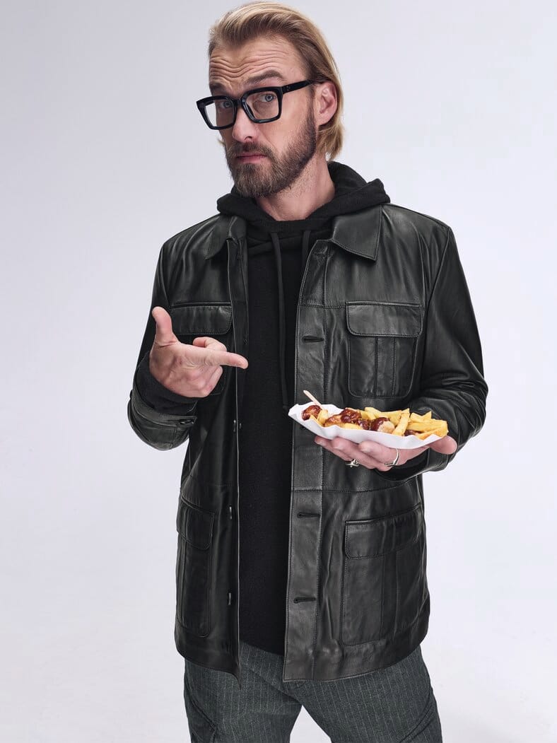 Lederjacket Eterna Notte nachtschwarz