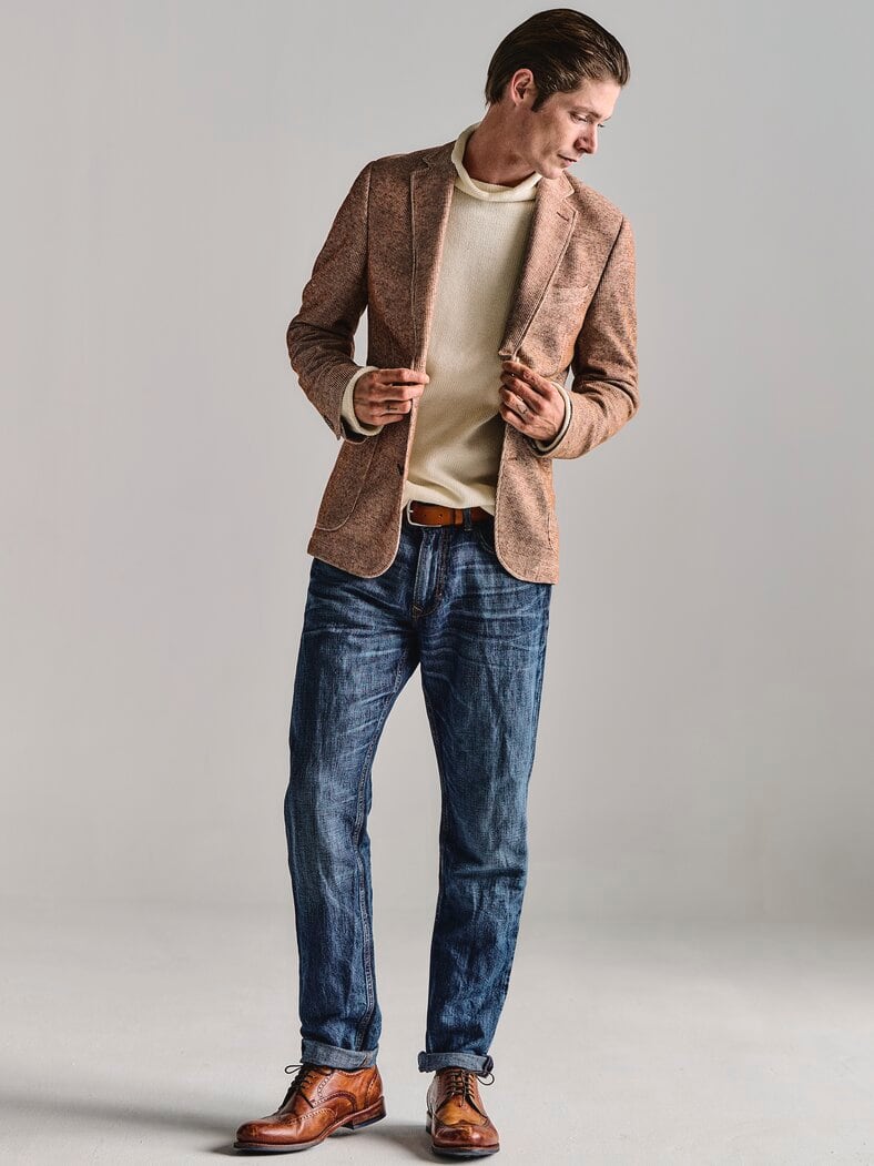 Sandstein-Sakko terracotta