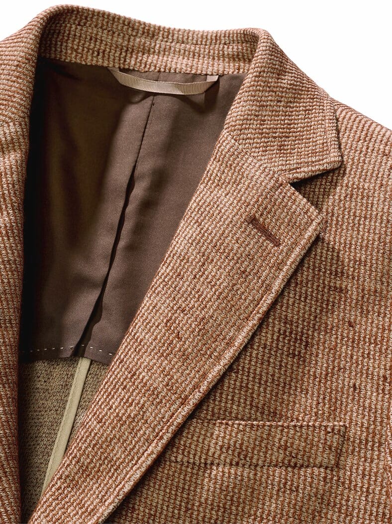 Sandstein-Sakko terracotta