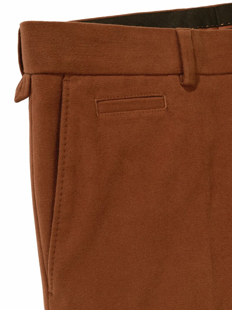 Moleskin-Anzughose cognac