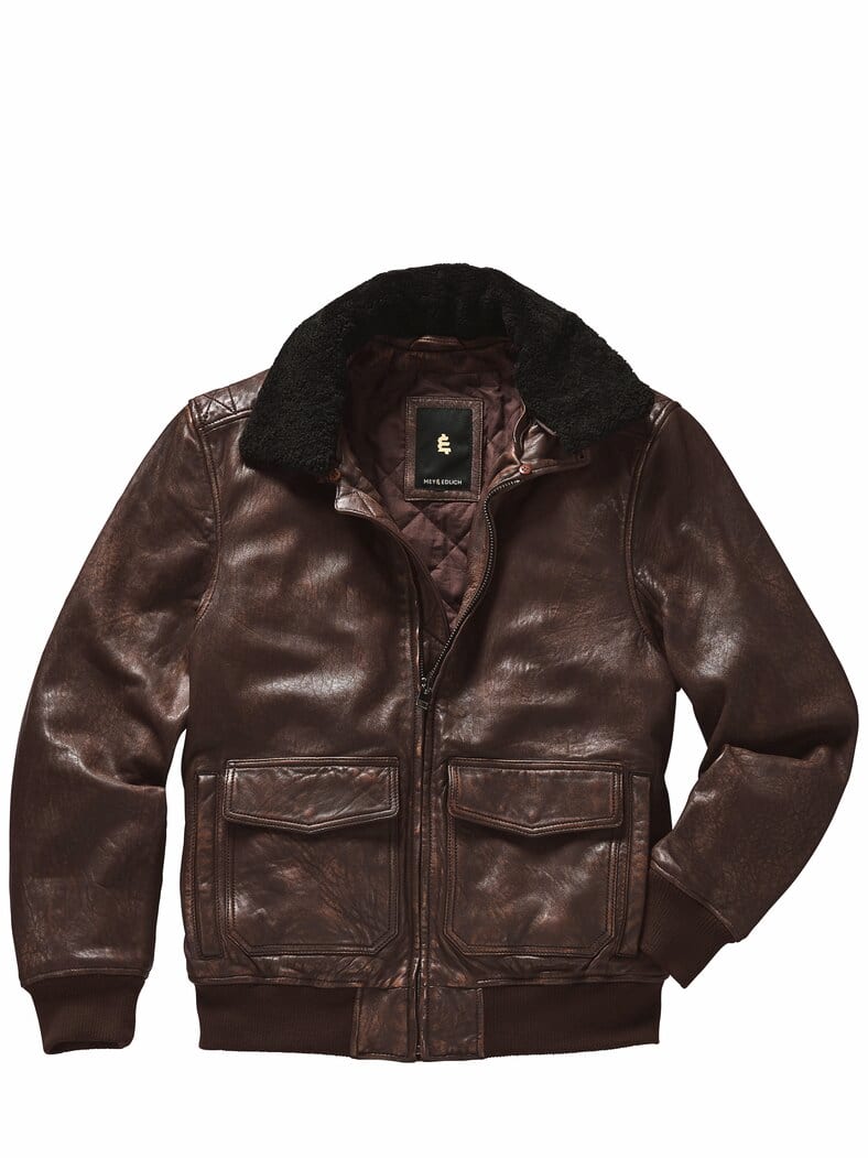 Aufwind-Lederjacke cognac