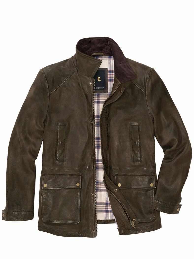 Nubuk-Jacket Waxington nachtolive