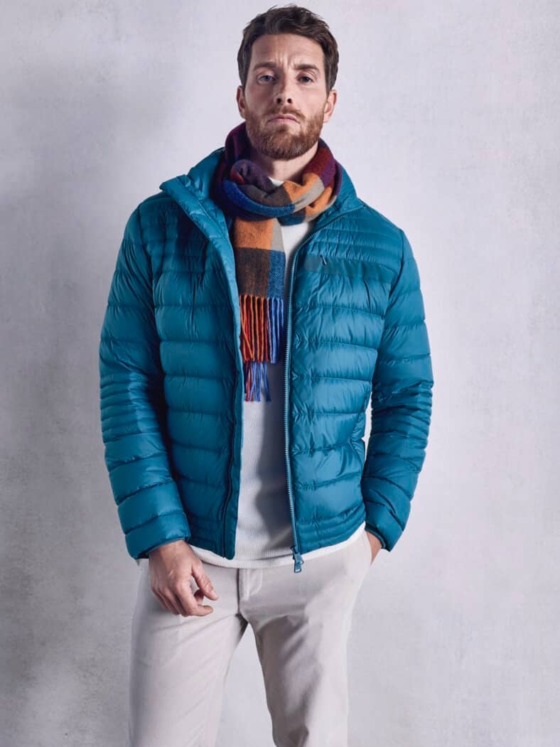 Ultraleichte Steppjacke saphirblau