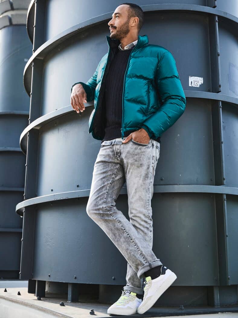 Urbanite-Steppjacke opalblau