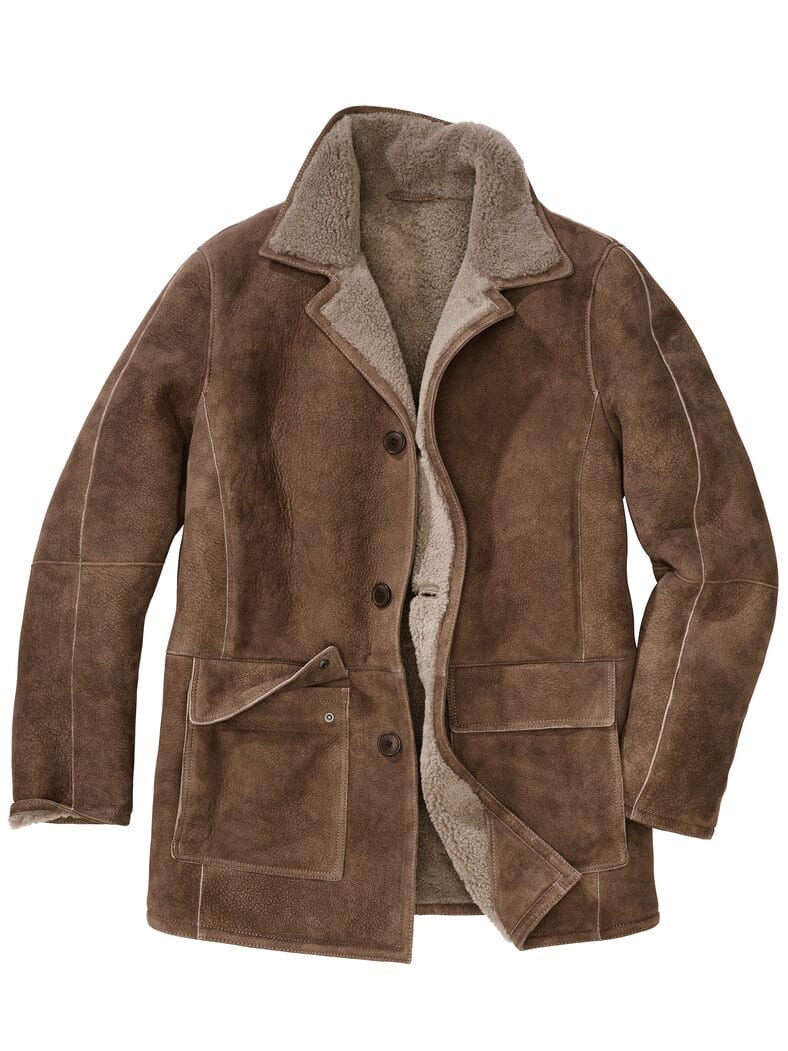 Lammfelljacke Kals pfifferlingbraun