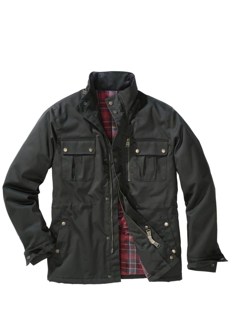 Gewachsene Jacke flaschengrün