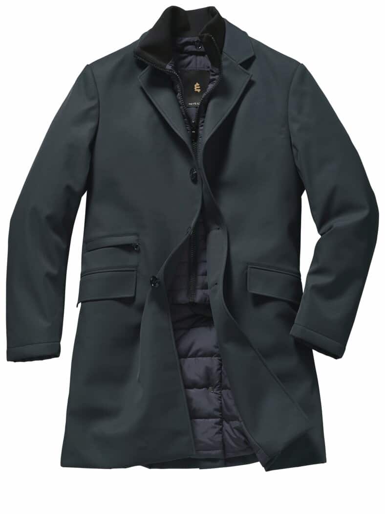 Streifzug-Mantel navy