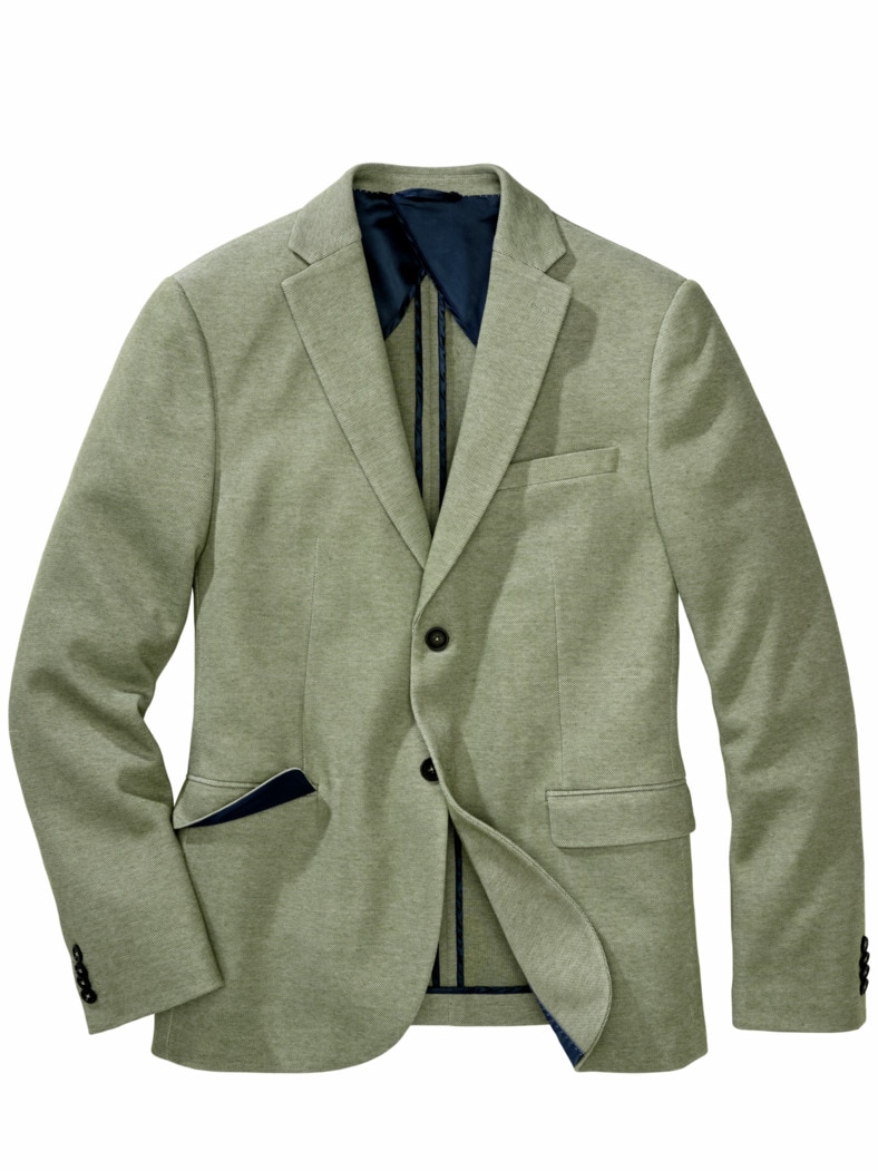 Frisches Jerseyanzugsakko khaki