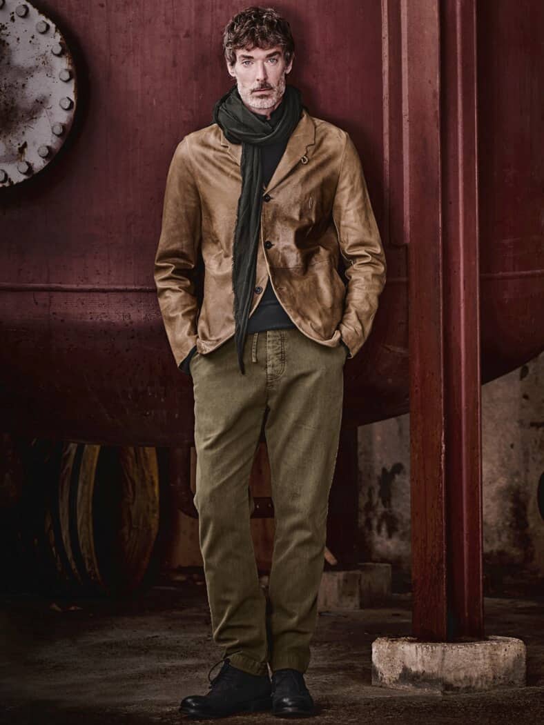 Lederjacke tra32il champagner