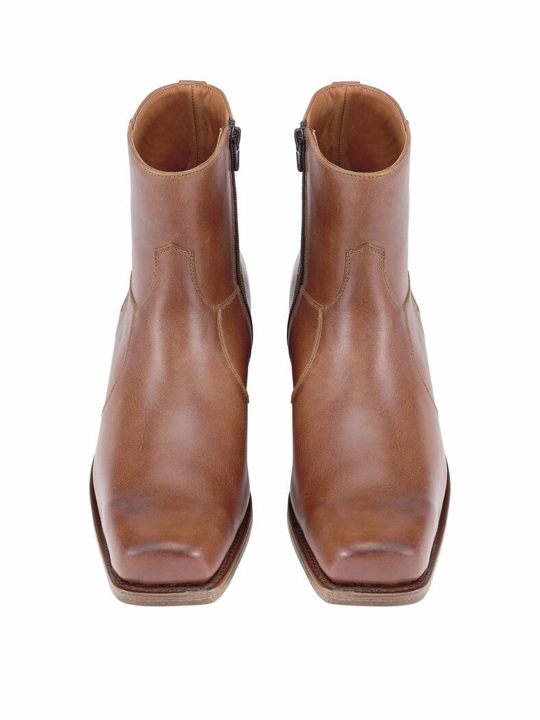 Antic Stiefelette cognac
