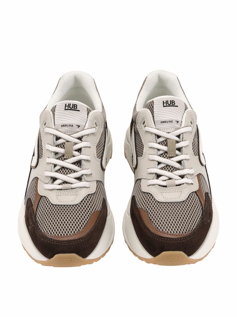 Sneaker Grid urbanbraun