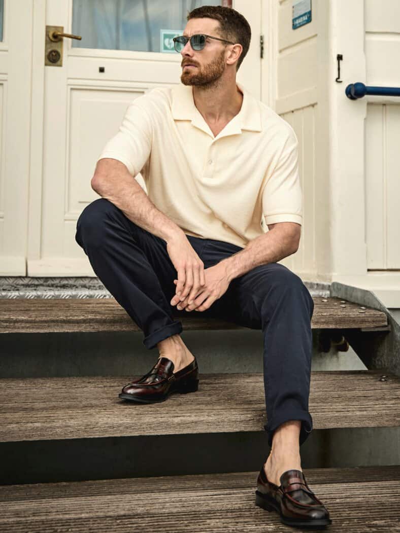 Klassischer Penny-Loafer ochsenblut