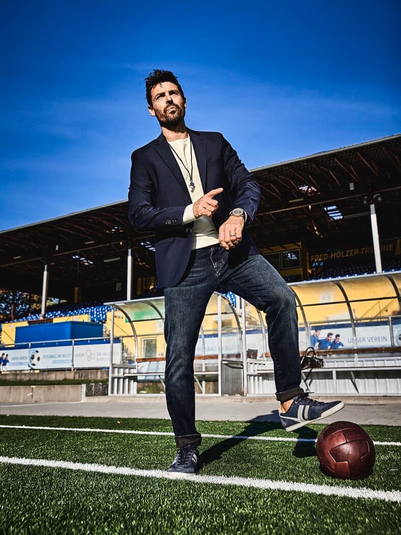 Retro-Sneaker Vasto Canvas marine