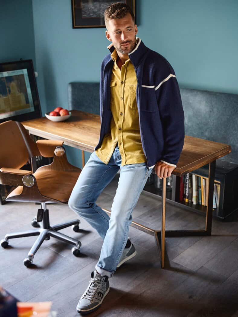 Tragwerk-Sneaker stahlgrau/graphit