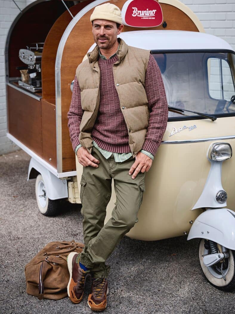 Pull-Up-Sneaker Chacrona kastanie