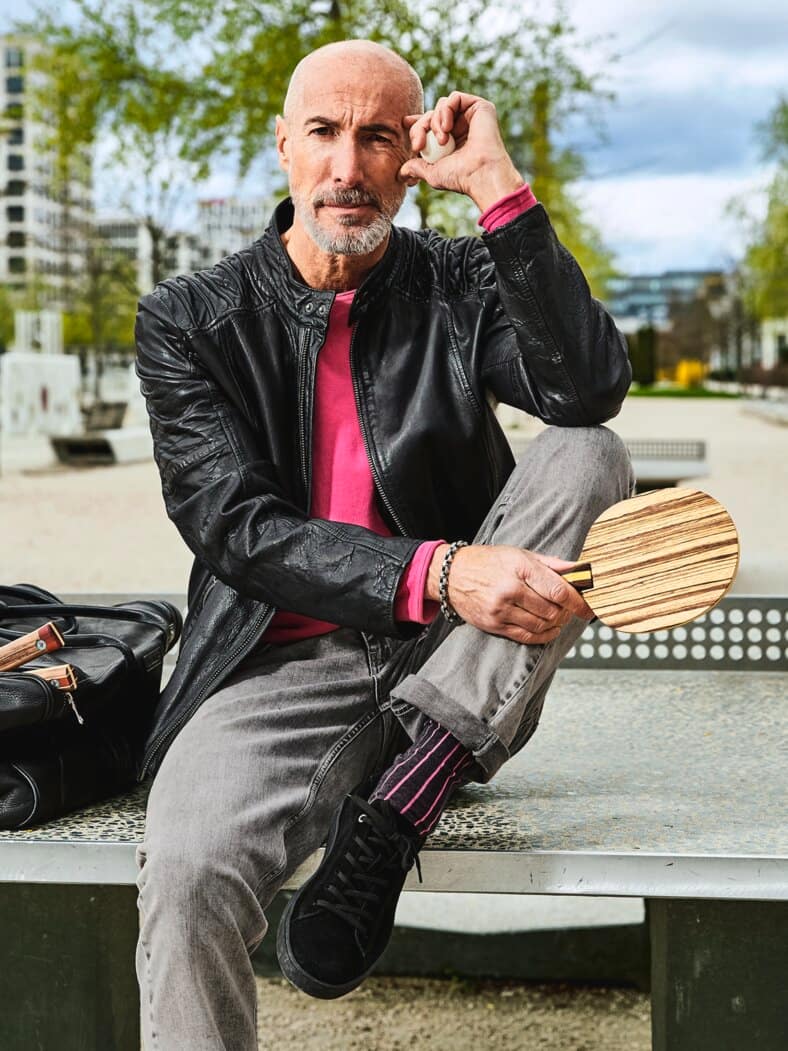 Panther-Sneaker schwarz