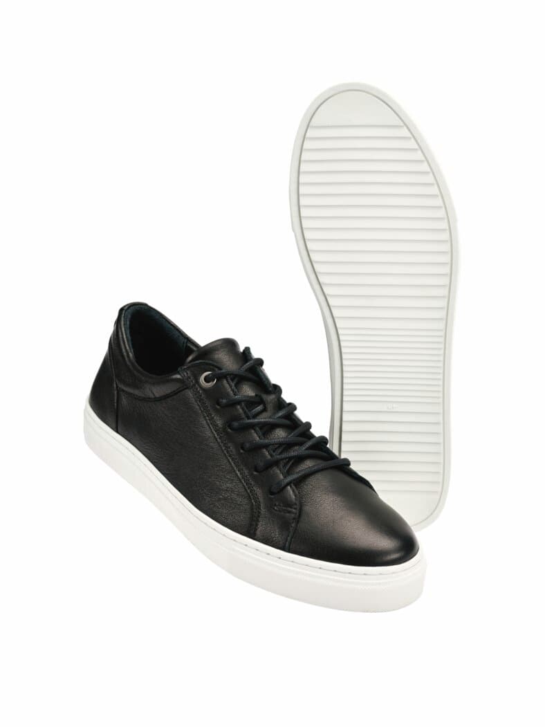 Kontrastsneaker schwarz/weiß