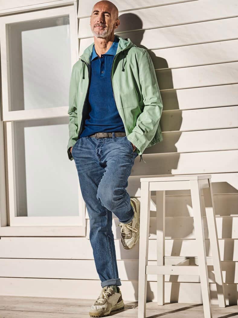 Recycled Leinen-Sneaker Chacrona naturweiß