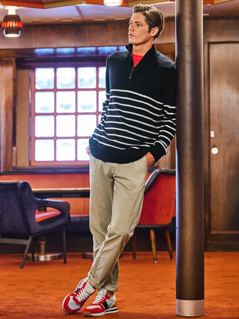 Atlantik-Renner rubinrot/grau