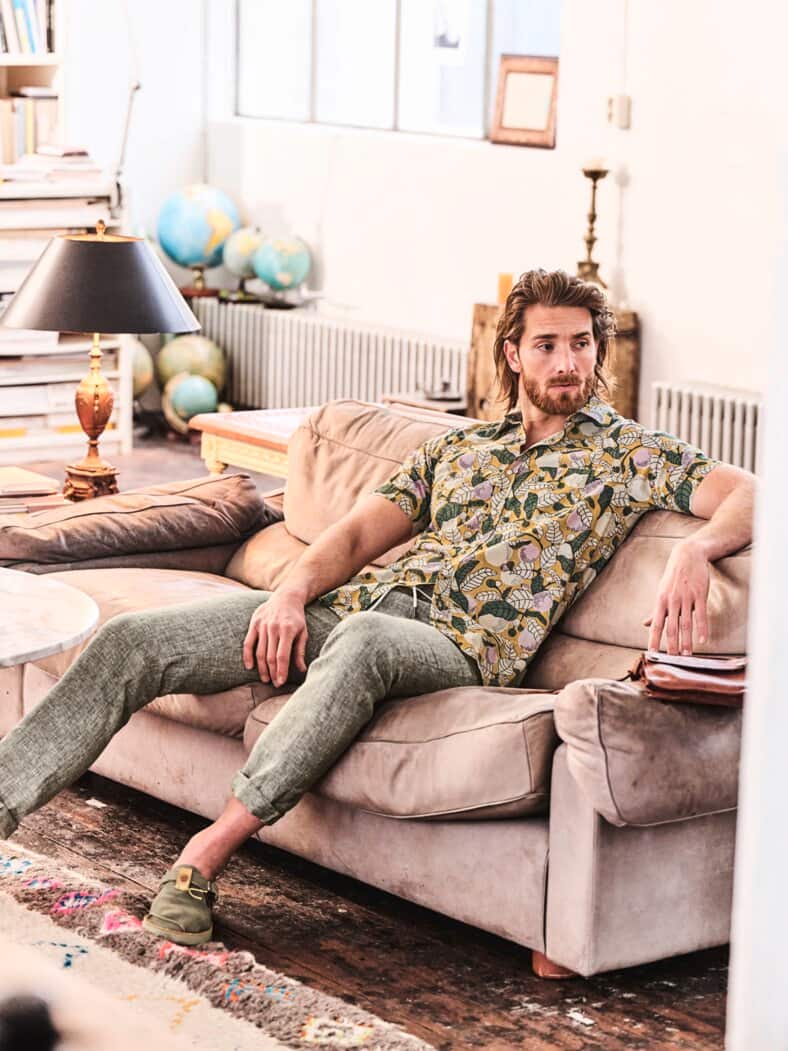 Sommerschuh Benirras algengrün