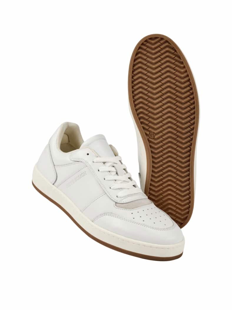 Großes-Tennis-Sneaker tennisweiß