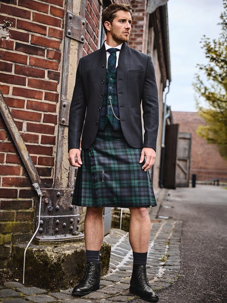 King George-Krawatte blackwatch-tartan