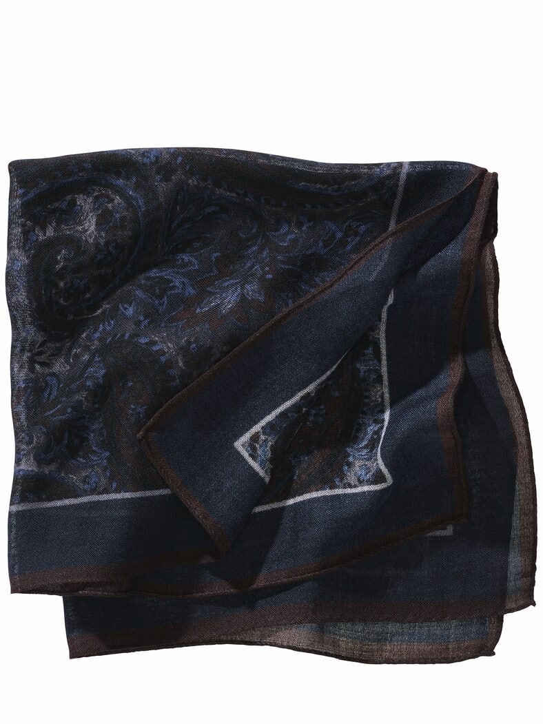 Italienisches Paisley-Tuch indigo