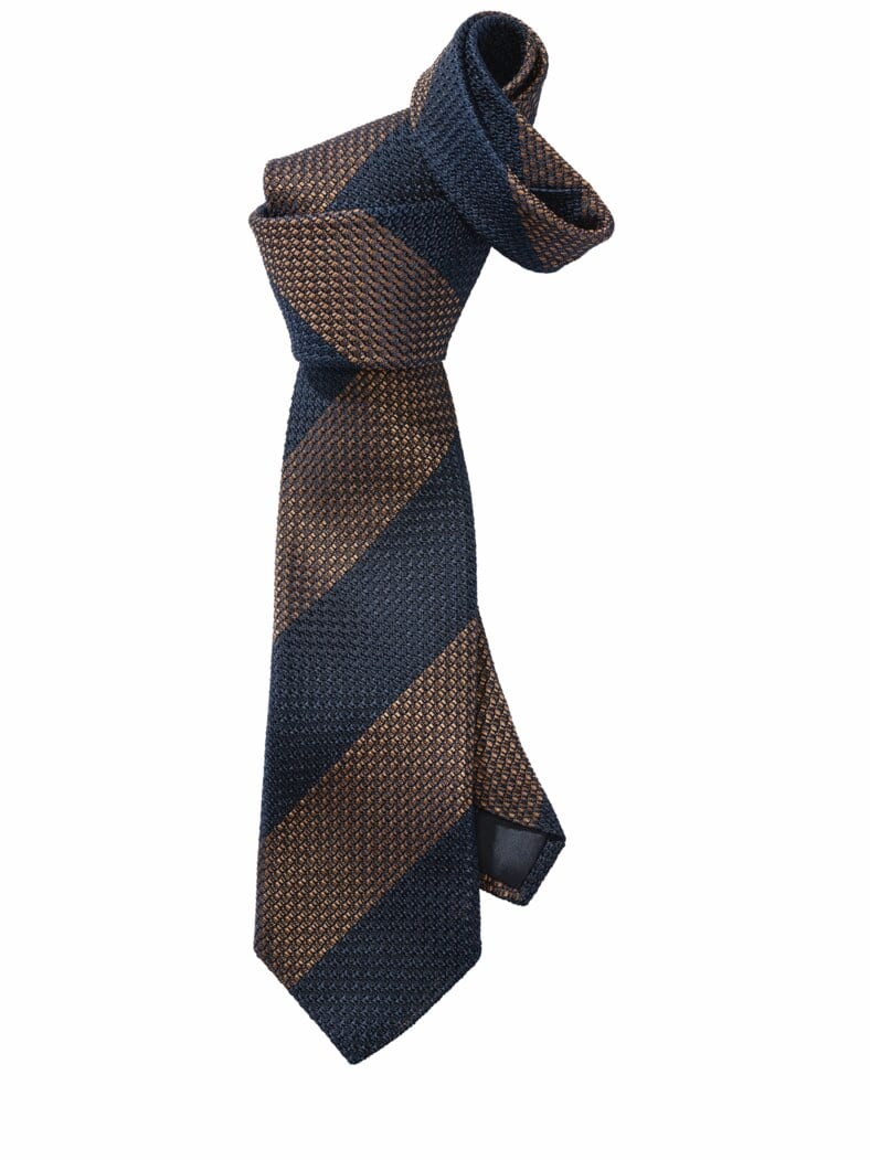 Grenadine-Krawatte sand/tiefsee