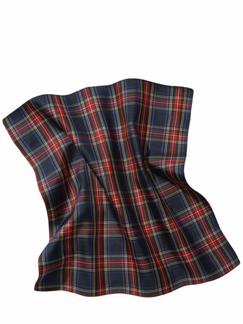 Royales Seidentuch navy-stewart-check