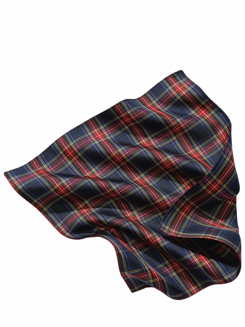 Royales Seidentuch navy-stewart-check