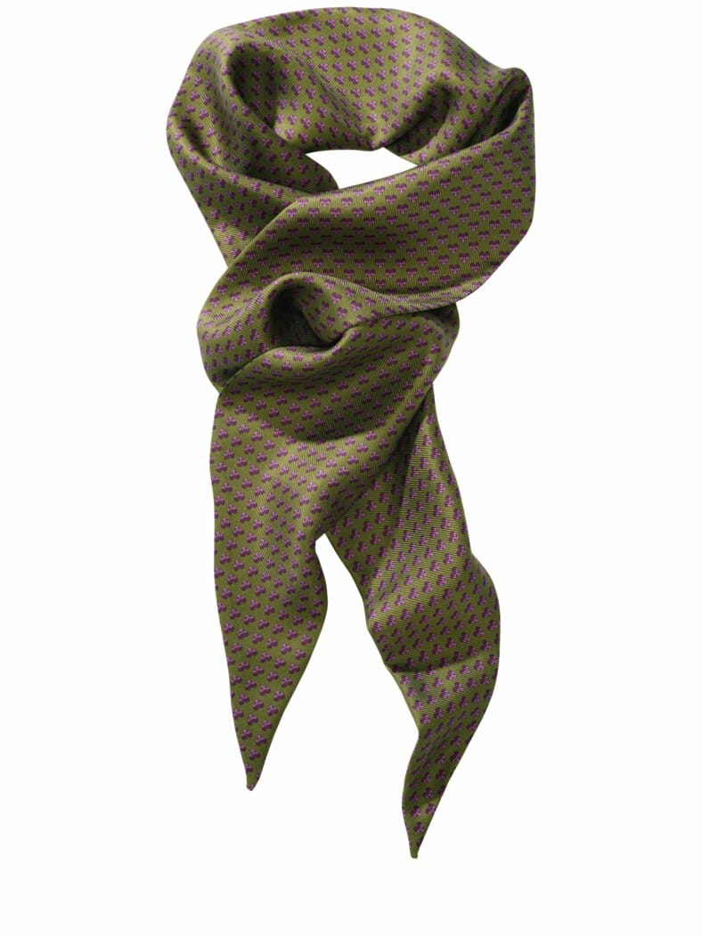 Primula-Krawattenschal kraftstrotzend grün/pink
