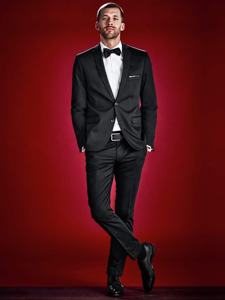 Satin-Schleife schwarz